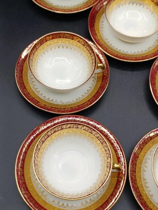 Set tazas café largo porcelana Limoges