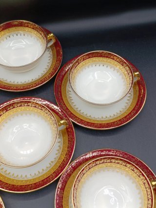 Set tazas café largo porcelana Limoges