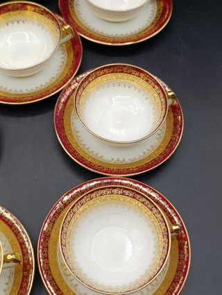 Set tazas café largo porcelana Limoges