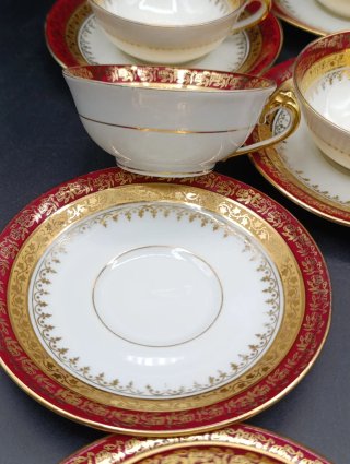 Set tazas café largo porcelana Limoges