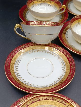Set tazas café largo porcelana Limoges