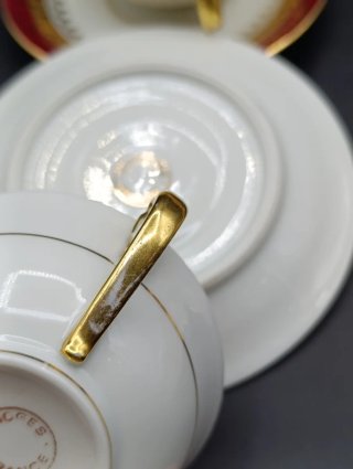 Set tazas café largo porcelana Limoges