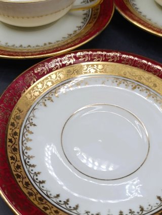 Set tazas café largo porcelana Limoges