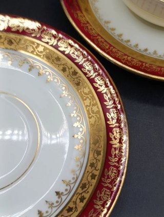 Set tazas café largo porcelana Limoges