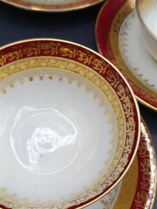 Set tazas café largo porcelana Limoges
