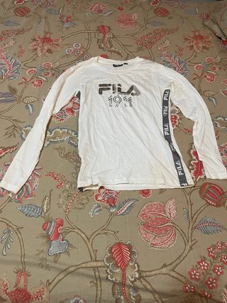 Camiseta Fila Blanca Manga Larga
