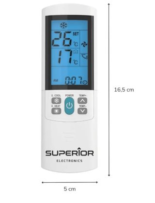 Control remoto Superior Airco Plus