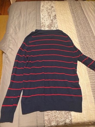 Sweatshirt Tommy Jeans Listrado Azul e Vermelho
