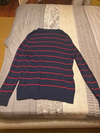 Sweatshirt Tommy Jeans Listrado Azul e Vermelho