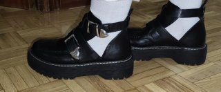 Zapatos Negros con Hebillas