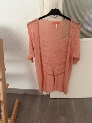 Chaqueta coral manga corta