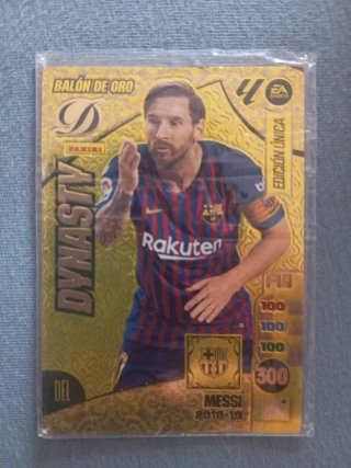 Carta Messi Balón de Oro 2018-19 Dorada
