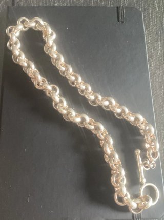 Cadena Rolo Plata 50cm