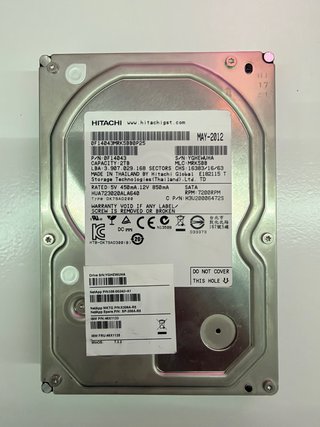 Disco Duro Sata 3,5” Hitachi 2TB SATA 7200RPM