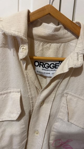Camisa ORGGEIL bege com bordado