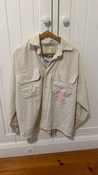 Camisa ORGGEIL bege com bordado