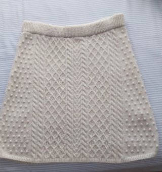 Falda de Invierno Zara Blanca