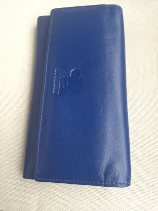 Cartera de Piel Azul Abaccino