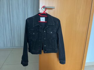 Chaqueta Tejana Negra MNG Talla M