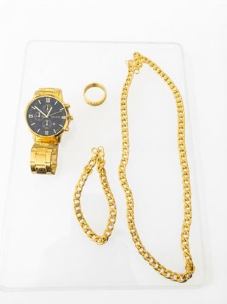 Conjunto de Bisutería Geneva Dorado