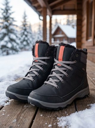 Botas Montaña/Nieve Naranja y Negras T36 Decathlon