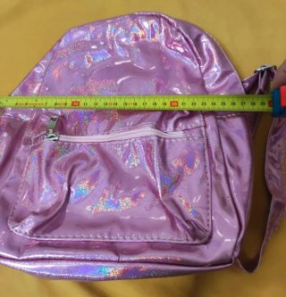 Mochila Pequeña Rosa Brillante