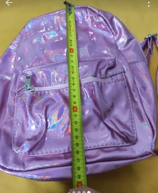 Mochila Pequeña Rosa Brillante