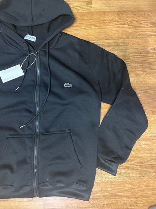 Chaqueta Lacoste Negra Cremallera