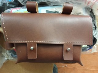 Bolsa manillar cuero vintage