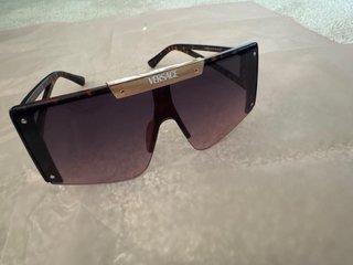 Gafas de sol Versace Marrón y Dorado