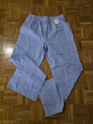 Pantalón de Pijama Azul a Rayas
