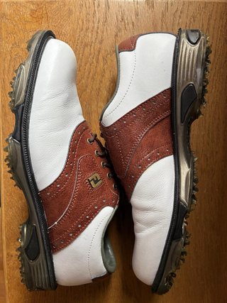 Zapatos de Golf Footjoy Dryjoys Marrón/Blanco