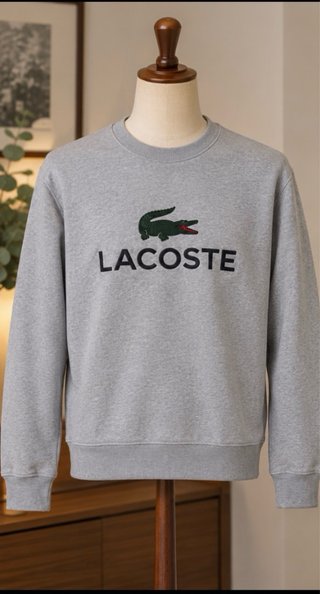 SUDADERA GRIS DE LACOSTE XXL ORIGINAL
