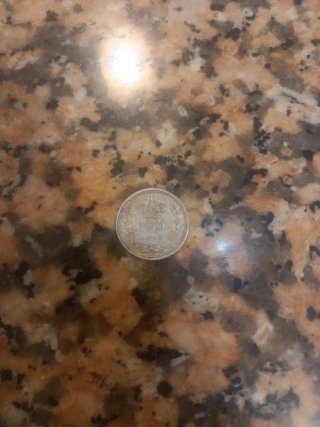 Moneda de Plata 100 Réis Portugal 1910