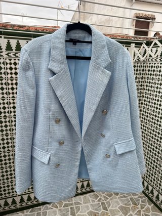 Chaqueta Chanel Azul Talla 44