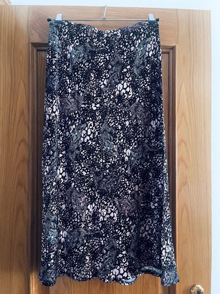 Falda midi estampado animal