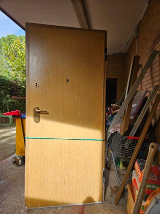 Puerta Acorazada Seguridad Madera