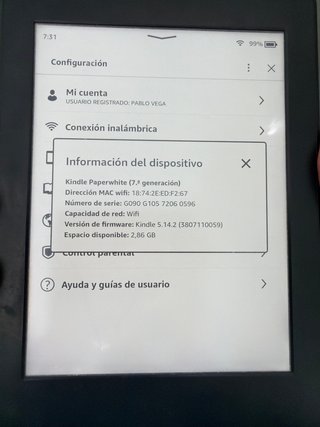 Kindle 7ª Generación 4GB Negro