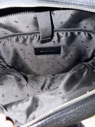 Mochila Michael Kors Cooper Negra Cuero
