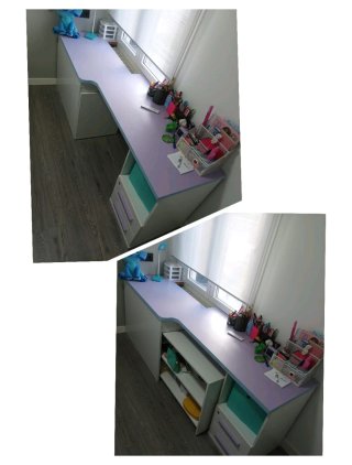 Mesa Escritorio Juvenil Blanca y Lila