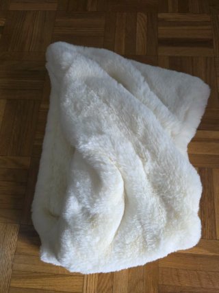 Bufanda de Cuello Blanca