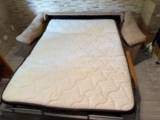 Sofá cama beige 2 plazas