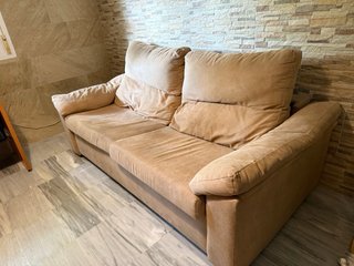 Sofá cama beige 2 plazas