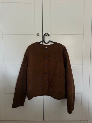 Chaqueta Zara acolchada marrón Talla XS
