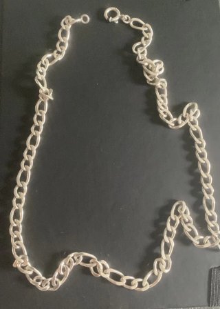Cadena de plata maciza