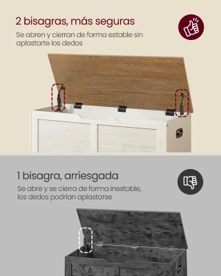 Banco Zapatero con Almacenaje VASAGLE LSB061WJ01