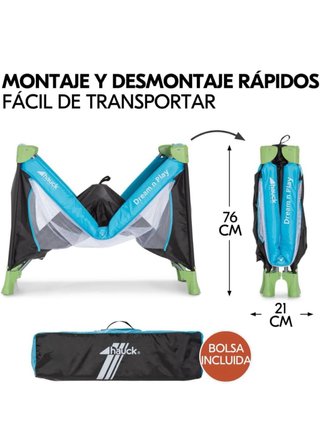 Cuna de viaje Hauck Dream N Play Waterblue