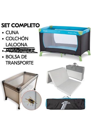 Cuna de viaje Hauck Dream N Play Waterblue