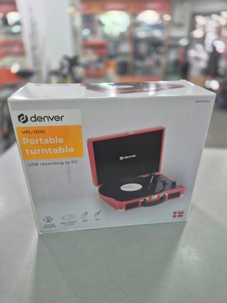 Tocadiscos Denver VPL-120R Rojo