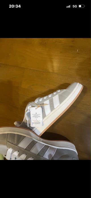 Adidas Campus Gris y Blanco